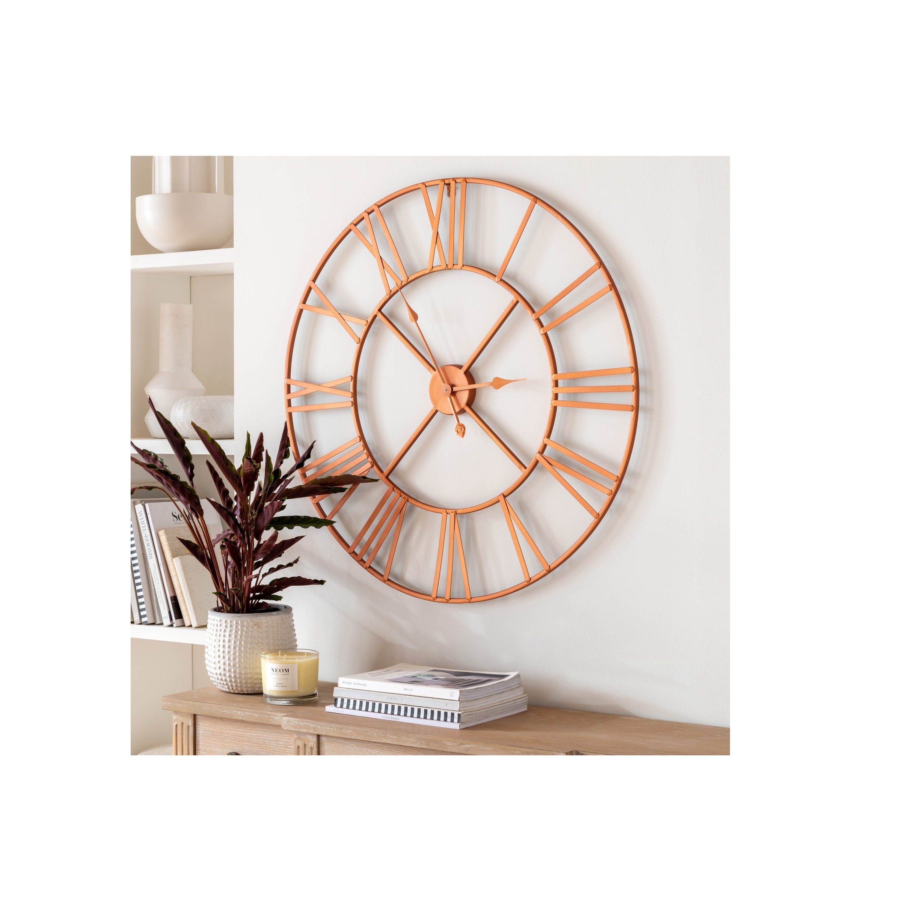 Style Luxury Circle metal wall clock Creative Round Wrought Iron Metal Wall Clock for Wall Decoration