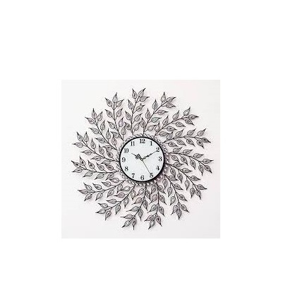 Factory metal flower wall clock modern design wall clock decorative office decor big metal wall clocks