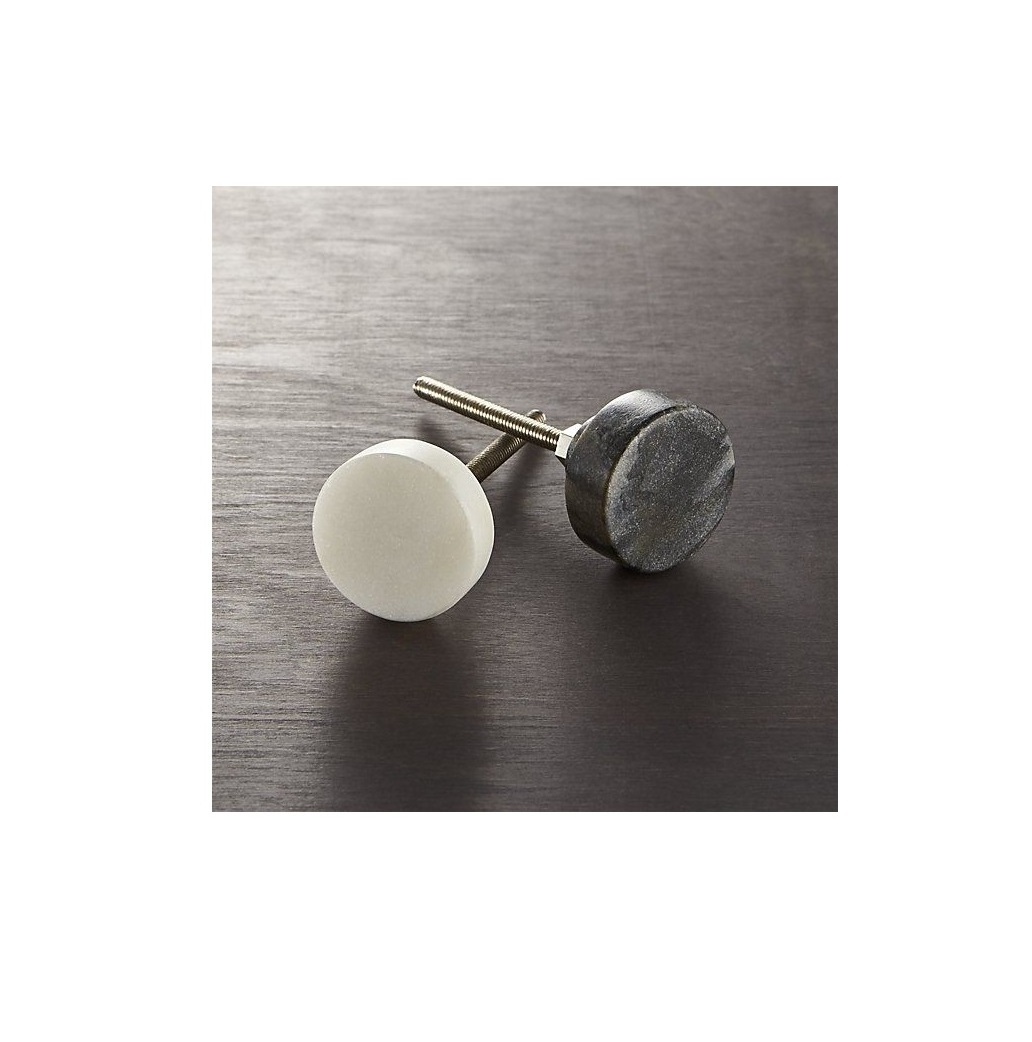 Marble black Cabinet Knobs Granite and Marble Classical Door Knobs for customized size cheap price with sale