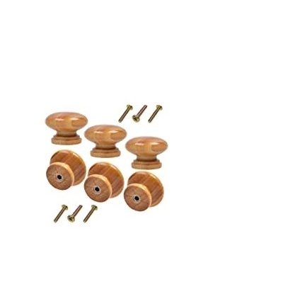 High Quality Best Selling Use For Wood knob Drawer Cabinet  Good Price Small Round Wooden Drawer Pull Knobs