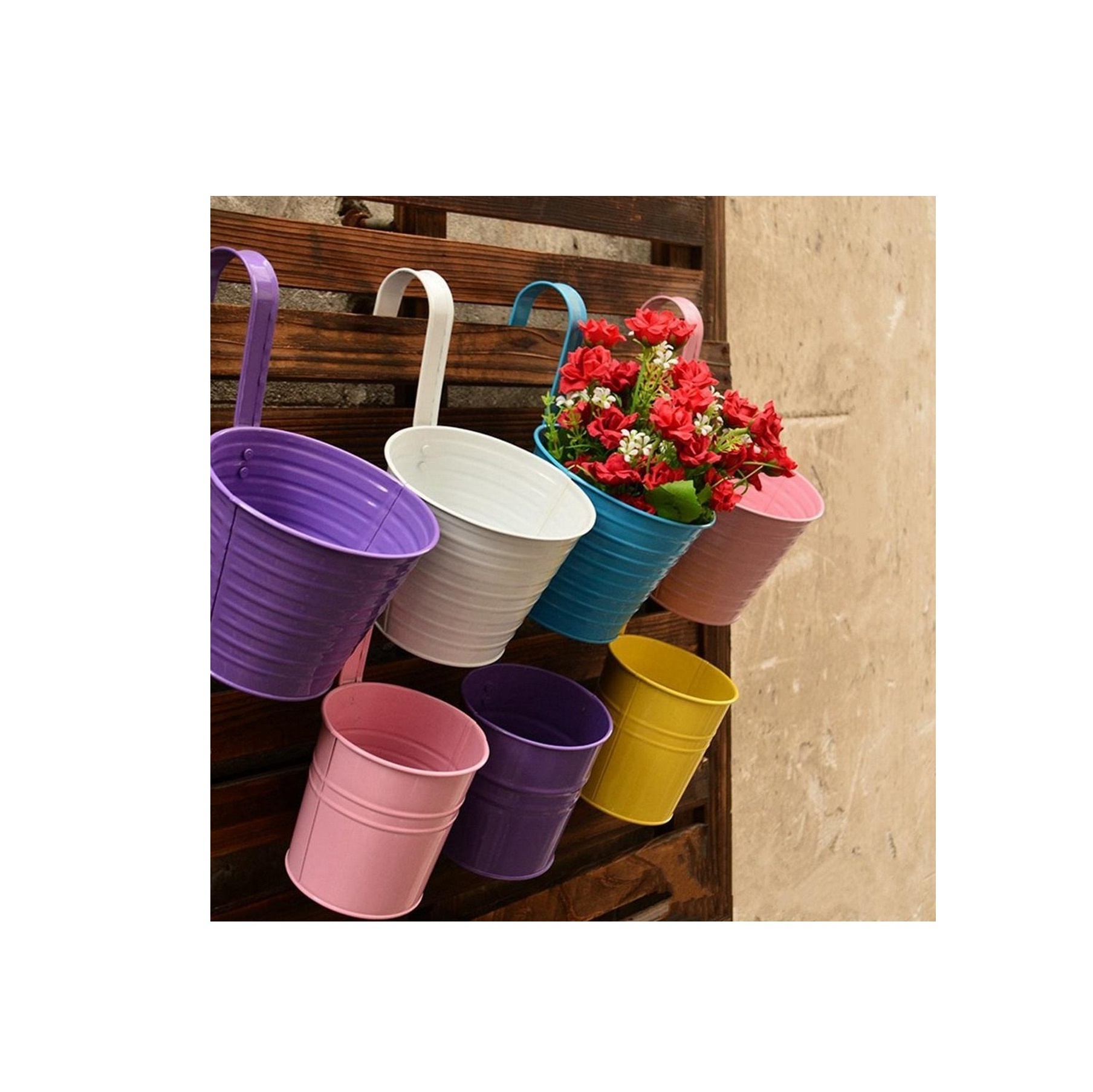 Flower Vases/ Large Stainless Steel Flower Pot & Planter for Home Decorative items and sale product free sample