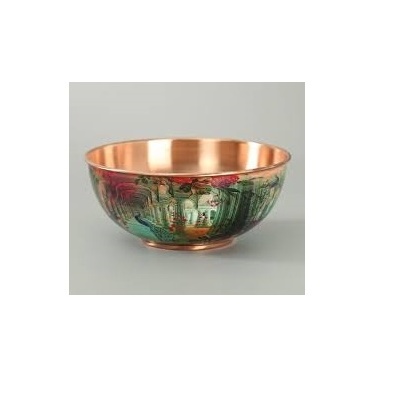 Stainless steel copper bowl Decorative Champagne  small size Wedding Ice bucket Metal Punch Bowl for selling