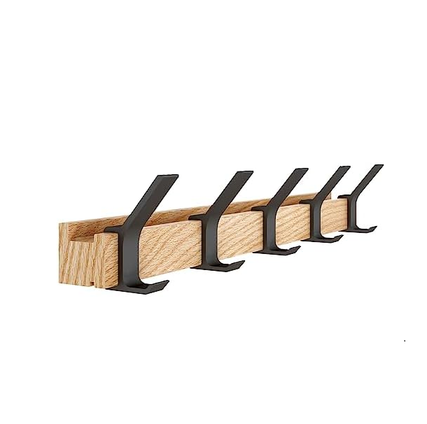 Wood and metal Wall Hooks for Hanging Coat Hooks Wall Mounted Towel Hooks for Bathroom with sale product