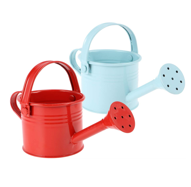 High Quality metal watering can long neck small metal watering can in bulk for Indoor garden tool 2 piece design