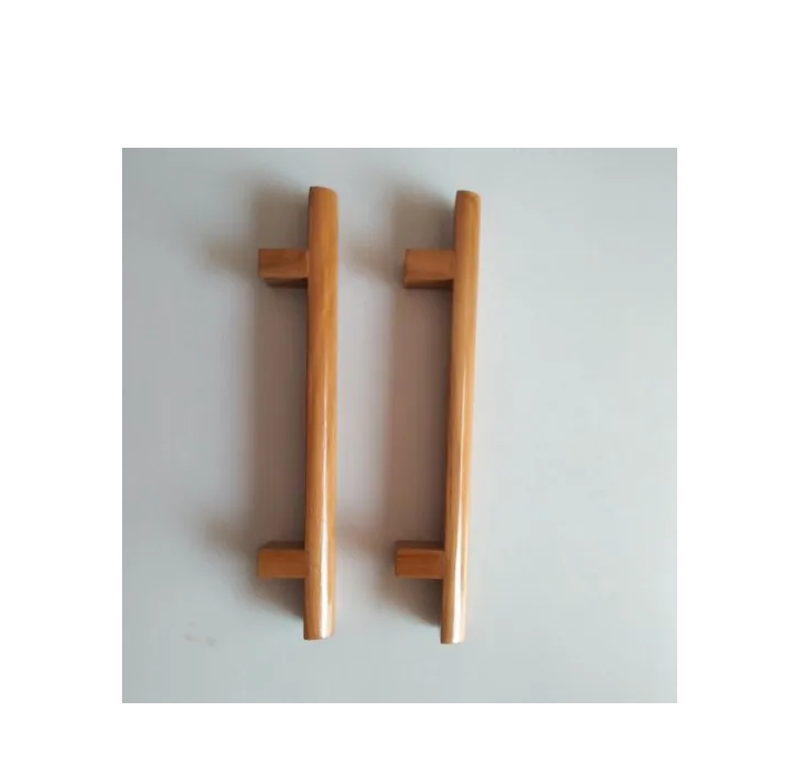 Modern design Wood door handle shop office door main wooden door pull handles with sale product natural wood color