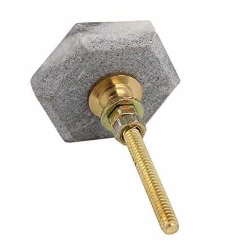 Marble Cabinet Knob Gold Custom Shape Stone Drawer Pulls New Design Knobs at best price with sale product