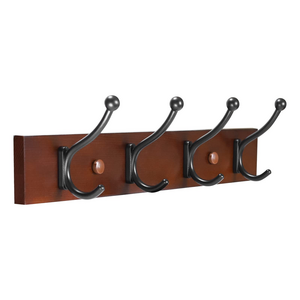 Modern Wood Wall decorative Hat And Towel Hanger Mail 4 Double Key Holder Wooden Wall Hook and sale