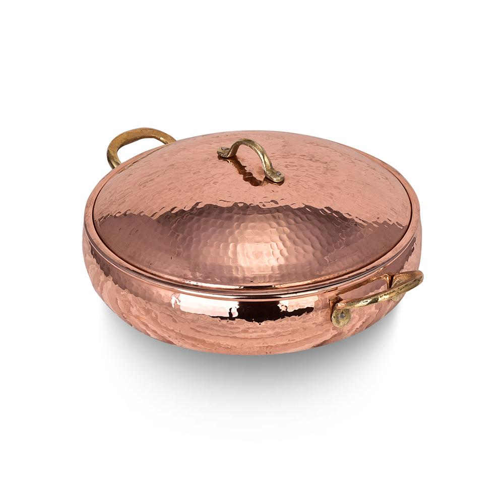 Copper Casserole pot cookware set square casserole and kitchenware and restaurants and handmade use for at best price