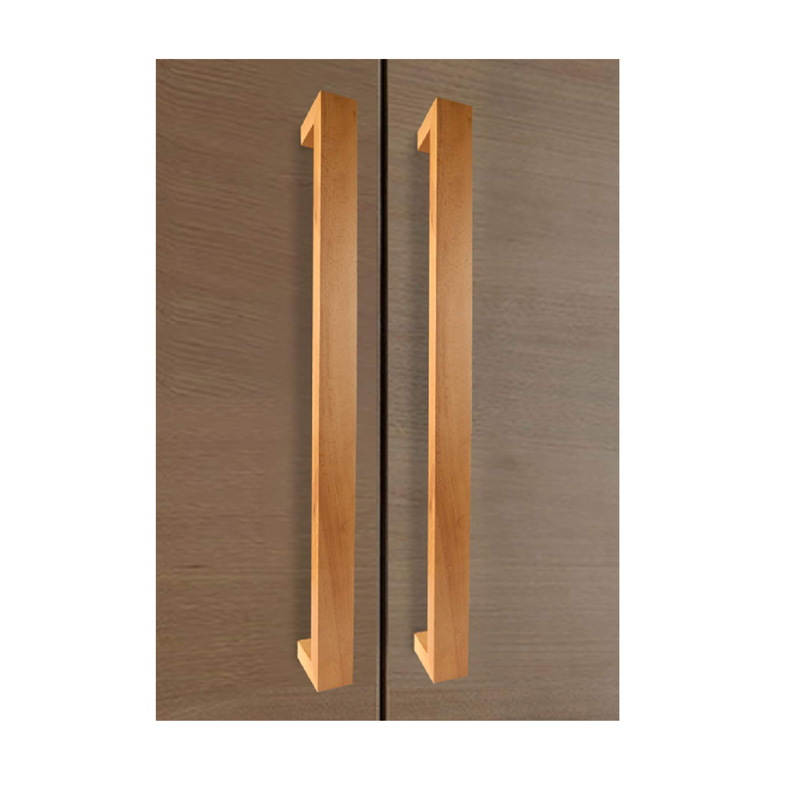 Modern design Wood door handle shop office door main wooden door pull handles with sale product natural wood color