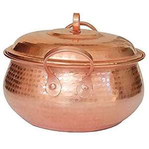 Copper  Casserole pot double ear non-stick soup pot copper color stone pan hot pot and handmade use for sale