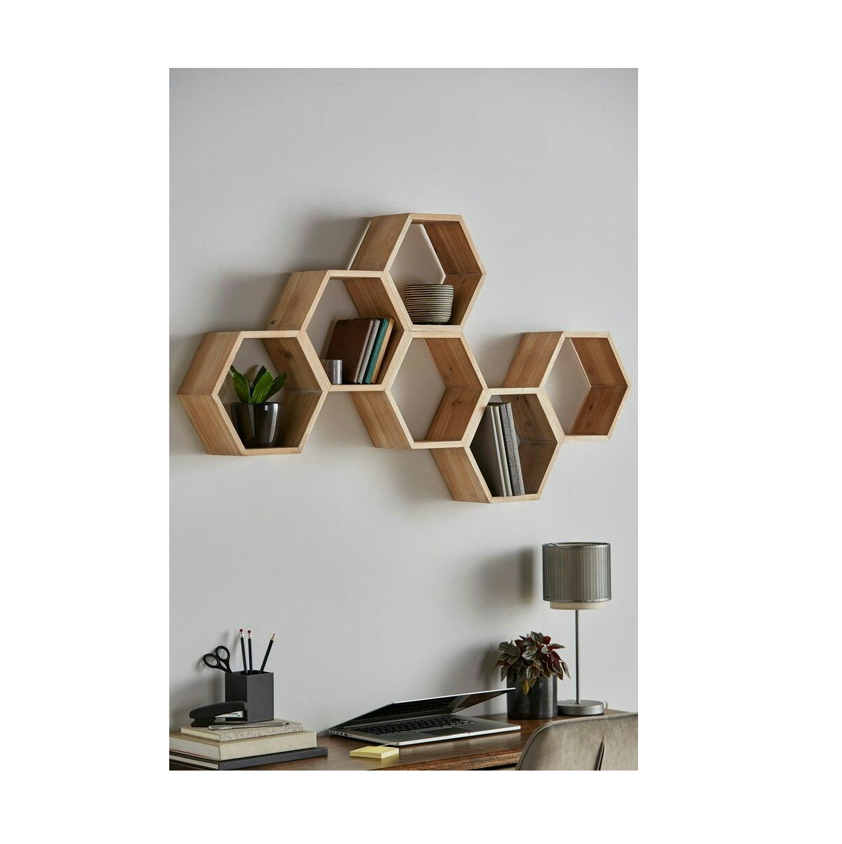 Home Decoration Wood Solid wall decorative items Handicraft Art & Art 100% Handmade Laser Engraving Love hexagon shape