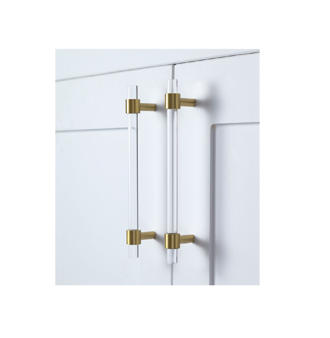 Acrylic Furniture Handle gold cabinet pulls brushed brass drawers Acrylic t bar handle knob for at best price