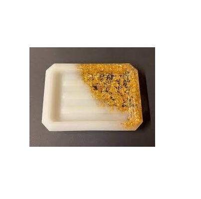 Handmade resin Soap Holder Storage Box Mold Epoxy Resin Mold Soap Dish for square shape Decoration