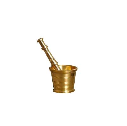 Brass mortar and pestle Spice Tools Vegetable Grinder Mortar Solid Bowl for kitchenware and restaurants use