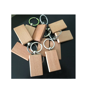 Wholesale Personalized wood KeyChain Father's Day Gift for customized size House key and hanging use