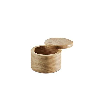 Wooden Salt Spice Shaker Mixing Bowl With Lid And Spoon and customized size cheap price and hot sale product