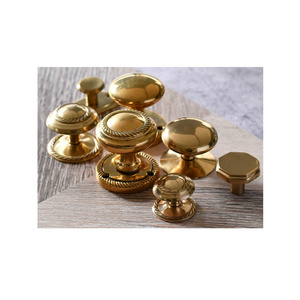 Furniture Luxury Hardware Pull Brass Half Moon Drawer Knob Kitchen Furniture Wardrobe Door Cabinet with sale