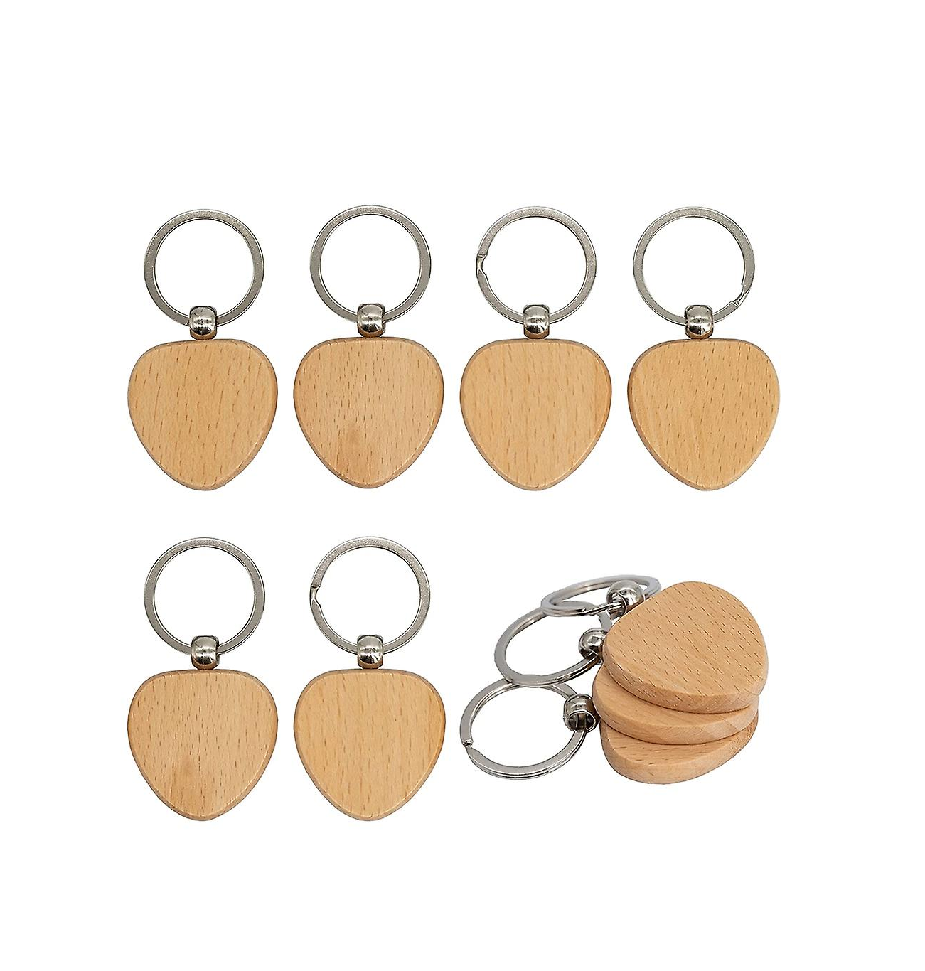 Wholesale Personalized wood KeyChain Father's Day Gift for customized size House key and hanging use