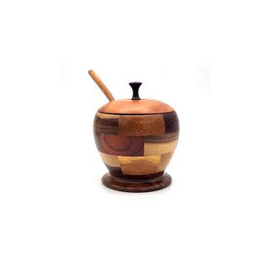 Wooden Salt Spice Shaker Mixing Bowl With Lid And Spoon and customized size cheap price and hot sale product