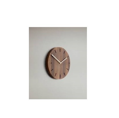 Decoration Round Shape Wooden Handmade Antique Style Hanging Wall Clock with handmade polished with square shape