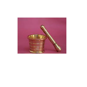 Brass mortar and pestle Spice Tools Vegetable Grinder Mortar Solid Bowl for kitchenware and restaurants use