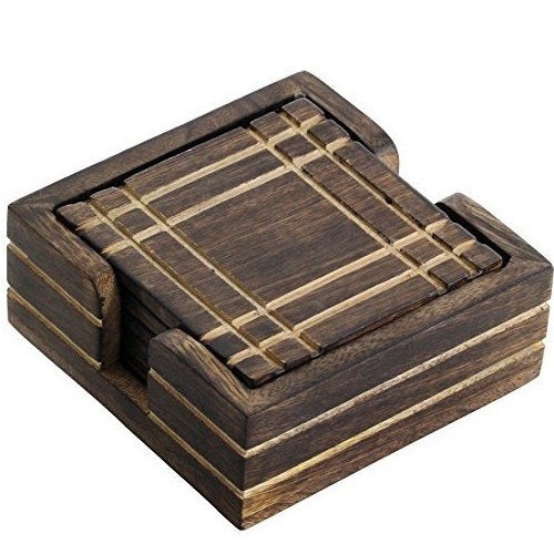 Wood Coasters Creative Drink Coasters Cup Mats For Drinks Spoon Rest Coaster Plates for selling sale