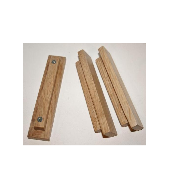 Modern Wood door handle luxury Wood & classic stainless steel door handle and customized size at best price