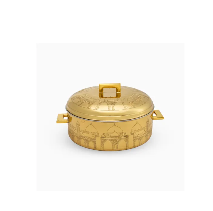 Brass  casserole pot Tableware Casserole With acrylic Lid for restaurants and royal wedding serving use at best price