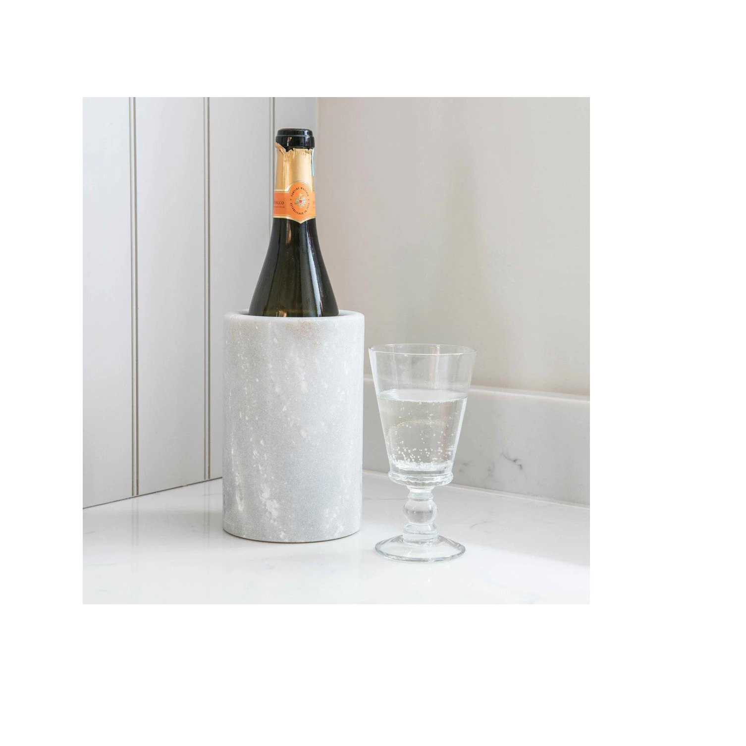 High quality Marble Wine ice chiller beer cooler standing ice bucket with lid ice bucket for club new design piece