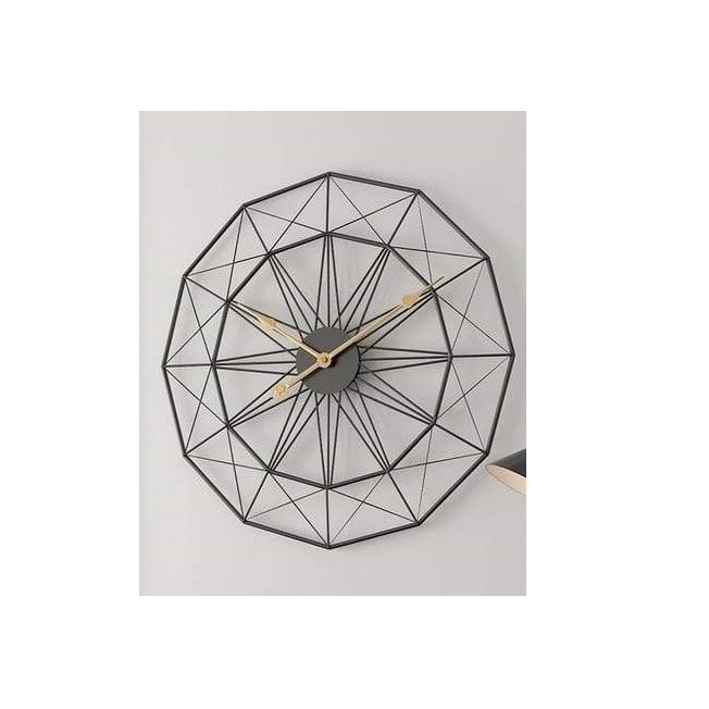 Factory metal flower wall clock modern design wall clock decorative office decor big metal wall clocks