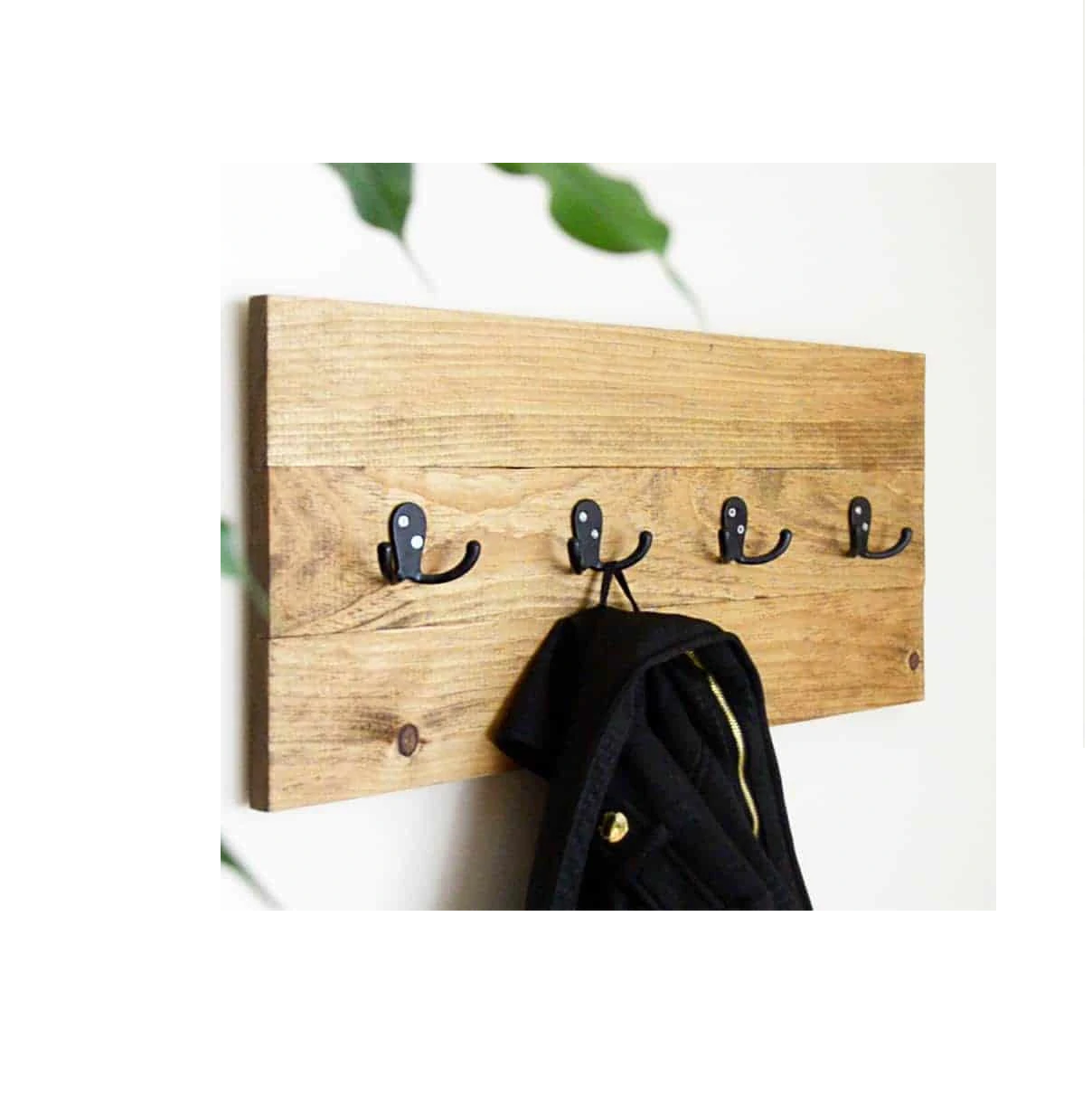 Wood and metal Wall Hooks for Hanging Coat Hooks Wall Mounted Towel Hooks for Bathroom with sale product