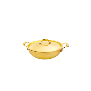 Brass  casserole pot Tableware Casserole With acrylic Lid for restaurants and royal wedding serving use at best price