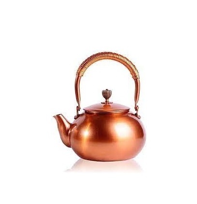 100% Pure Copper Tea Kettle Hammered Design black handle With Copper Antique Copper Tea and Milk Kettle for sale