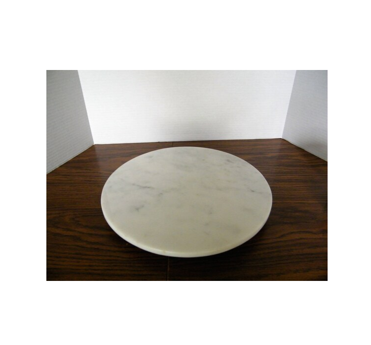 Gray color marble Lazy Susan with Containers Marble Lazy Susan Organizer with Handles Trays for Serving - 25 CM