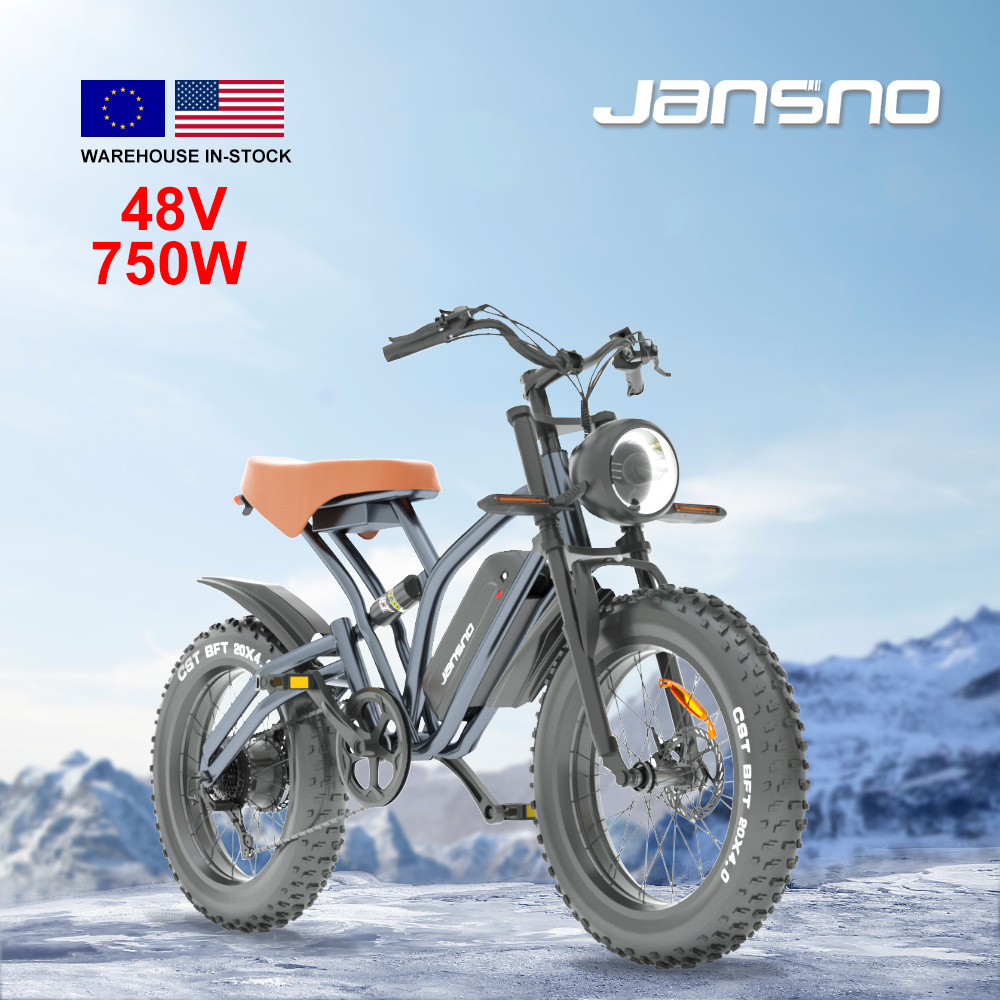 jansno x50 7 Speed E bike 500W 750W 1000W Electric Cycle City Hybrid Mountain Bicycle Off Road Adult Electric Fat Tire Bike