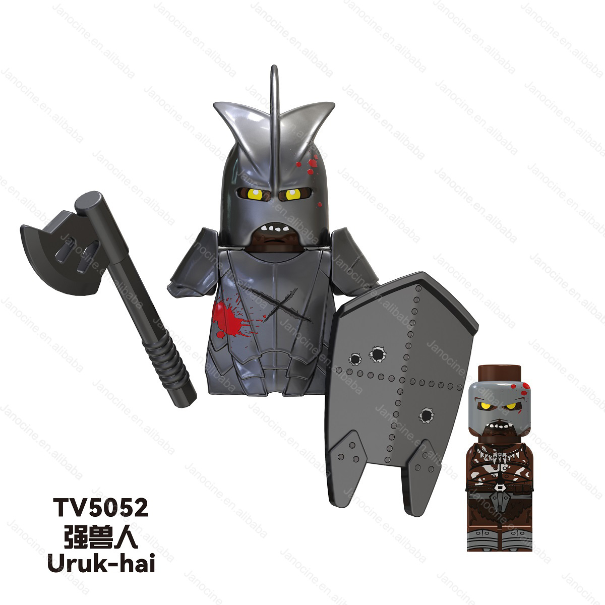 TV6407 Building Blocks Set Medieval Series Movie Uruk-hai Mini Bricks Assemble Mini Figure Plastic Educational Kids Toys