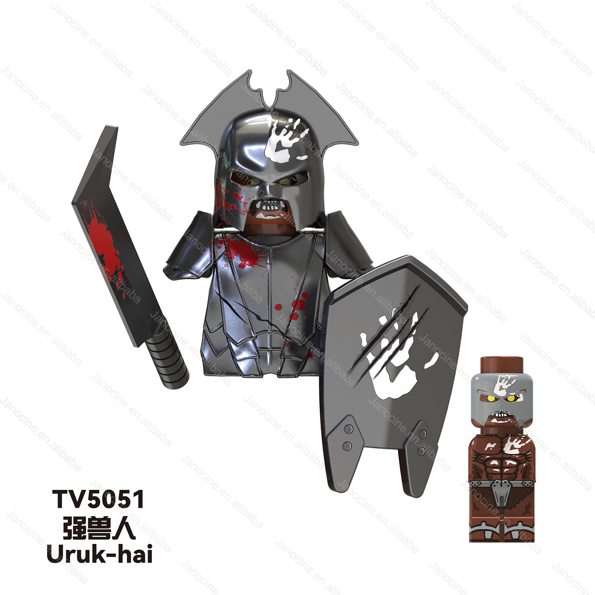 TV6407 Building Blocks Set Medieval Series Movie Uruk-hai Mini Bricks Assemble Mini Figure Plastic Educational Kids Toys