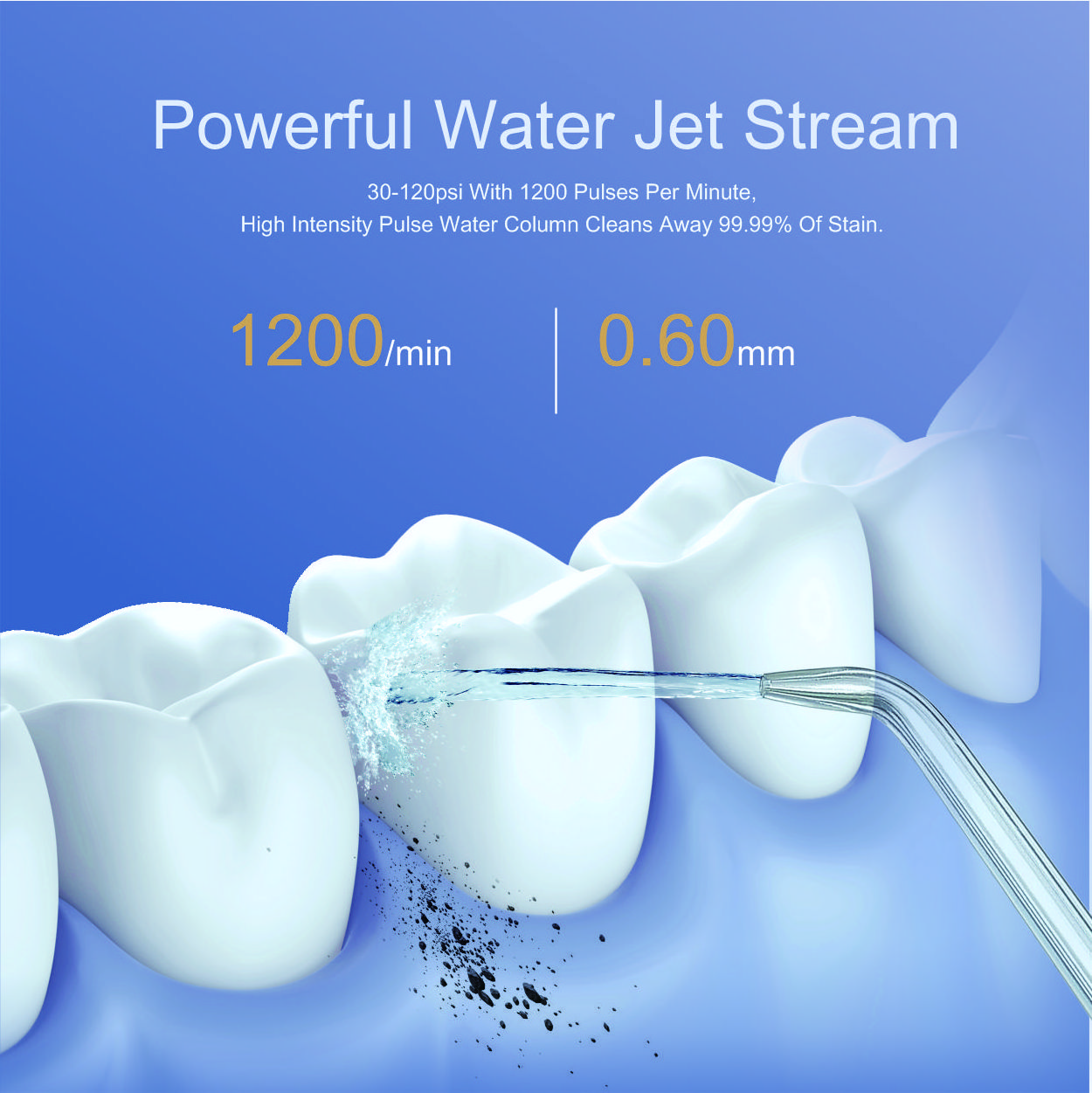 Professional Home Use Oral Hygiene Oral Irrigator Waterproof Teeth Cleaning Desktop Cordless Water Pick Flosser