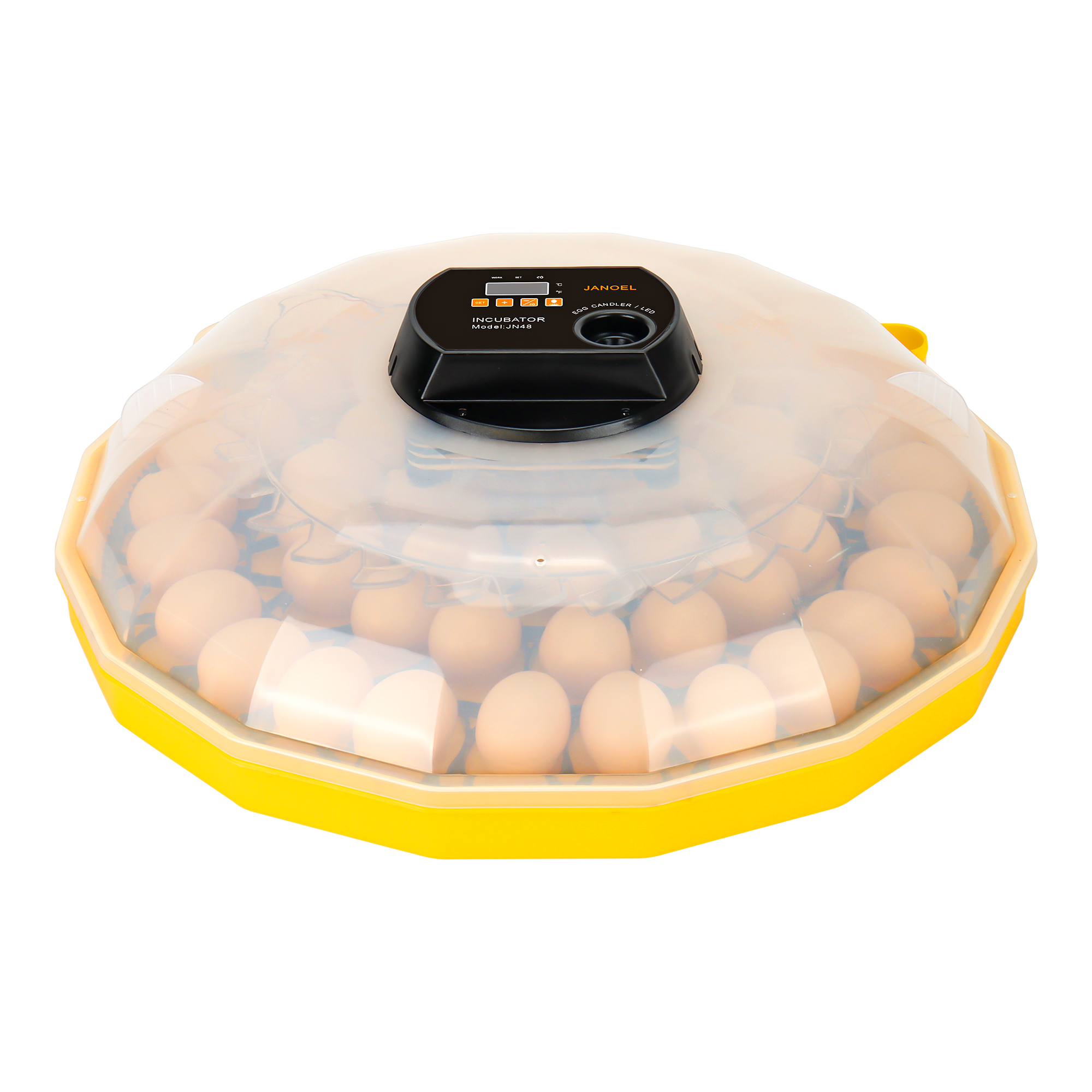 Janoel automatic 48 egg incubator hatching machine yellow incubator