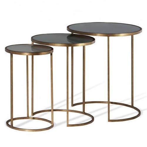 hot selling Luxury Hotel Furniture Sintered Stone Metal Central Coffee Table Side Table handmade customized