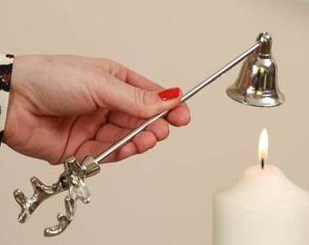 Professional Stainless Steel Wick Extinguisher Snuffer Accessory Candle Snuffer with Shell for Extinguish Candles