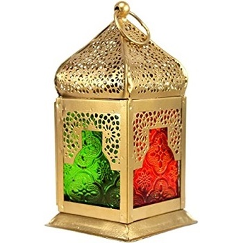 Latest hot selling Luxurious Lanterns Plain Moroccan Decor wholesale cheapest iron Wood Brass small lantern decoration candle