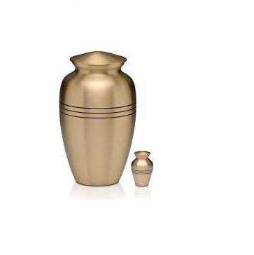 HOT SELLING Design Gold Crematorium Urns High Quality Keepsake Cremation Urn Popular Design Brass Cremation Urn For Pet handmade