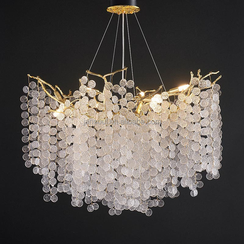 Luxury Chandeliers Pendant Lights K9 Crystal Decorative Living Room Restaurant Dinning Room Villa Hotel Light Fixture