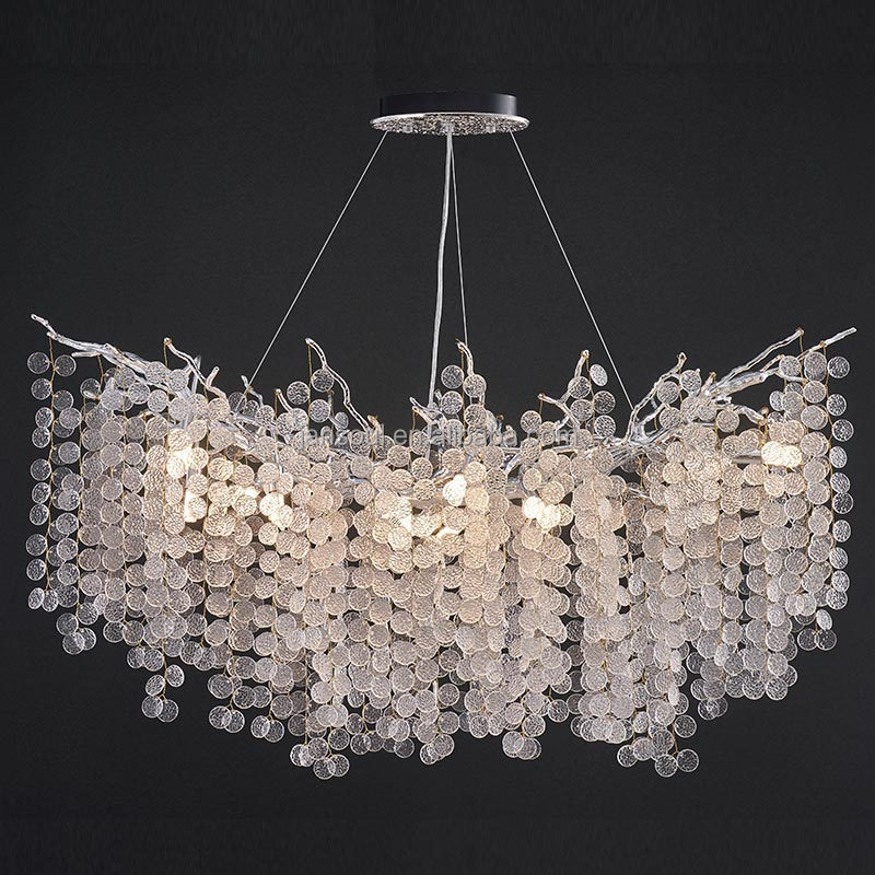 Luxury Chandeliers Pendant Lights K9 Crystal Decorative Living Room Restaurant Dinning Room Villa Hotel Light Fixture