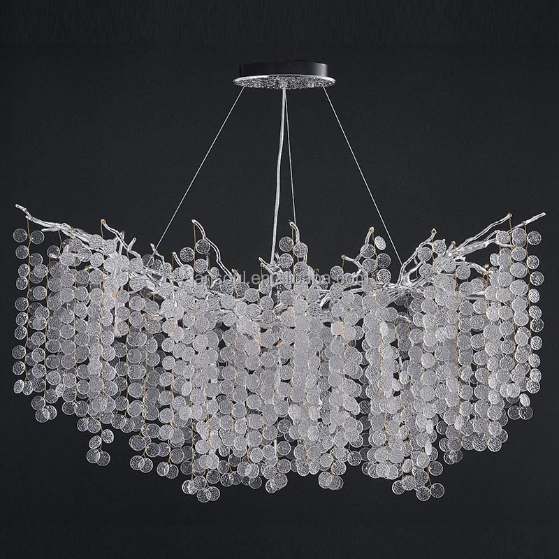 Luxury Chandeliers Pendant Lights K9 Crystal Decorative Living Room Restaurant Dinning Room Villa Hotel Light Fixture