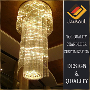 long hand blown glass rod chandeliers for ceiling