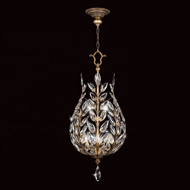 Italian luxury brass crystal chandelier decorative lighting fixture