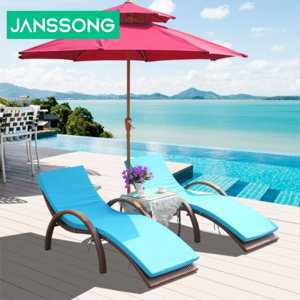 All Weather Outdoor Furniture Tanning Ledge In-pool Chaise Lounge Chair Outdoor Ledge Sun Lounger Swimming Pool Modern Teak