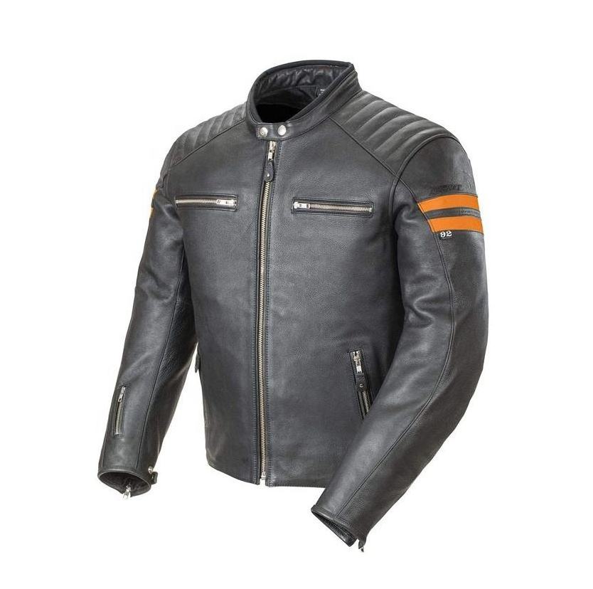 Men's Leather Jacket Motorcycle Off-Road Biker Jacket Leather Protective Gear Motorcycle Leather Jacket